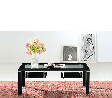 Ebony Rectangular Glass Coffee Table