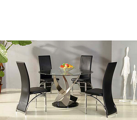 Exclusive (UK) Ltd Mystique Round Dining Set