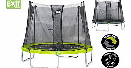 6ft Twist Trampoline  Enclosure in Green/Grey