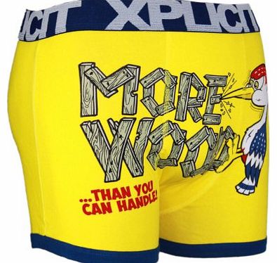 Explicit Mens Explicit Designer Funny Novelty Rude Under Pants Boxer Short Underwear