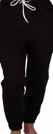 Eye Catch EyeCatch - Womens Casual Sports Gym Joggers Jogging Ladies Tracksuit Bottoms Black Medium