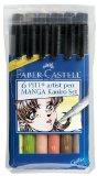 Pitt Artists Pen 6pc Manga Kaoiro Set