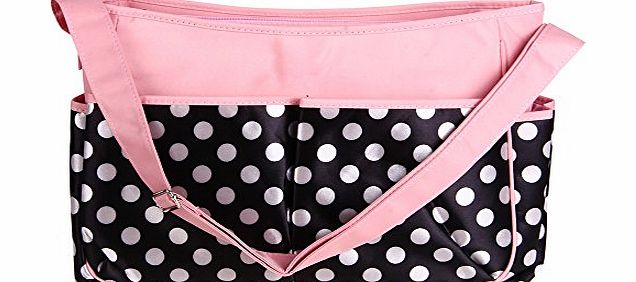 FACILLA Baby Changing Mat Diaper Nappy Mummy Shoulder Bag Handbag Organizer Pink