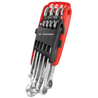 9 Piece 440 Series Metric Offset Combination Spanner Clip Set