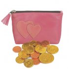 Pink Heart Gold Coin Set