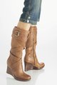 FAITH mumble high leg wedge boot