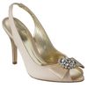 Satin Diamant Bow Peeptoe Shoes