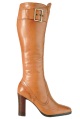 upping buckle trim high leg boots