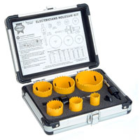 9 Piece Electricians Holesaw Kit