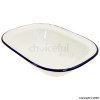 Enamelware Oblong Pie Dish 24cm