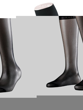 Falke Ladies 1 Pair Falke Pure Matt 20 Knee Highs With Sensitive Top In 3 Colours Cigar