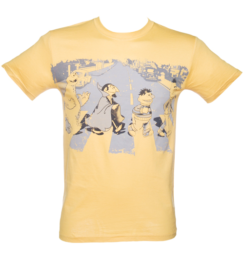 Mens Yellow Sesame Street Abbey Road