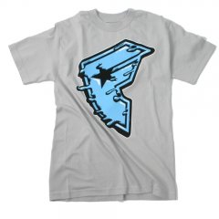 Mens Famous Stars And Straps Goopy Tee Silver