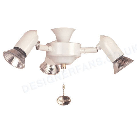 Fantasia Starlet white ceiling fan light kit.