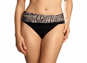 Fantasie Goa black fold bikini briefs