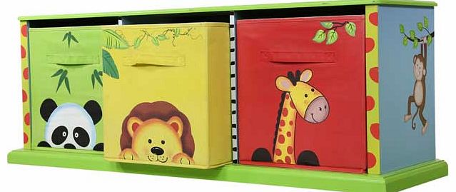 Fantasy Fields by Teamson Fantasy Fields Sunny Safari 3 Bag Storage Cabinet