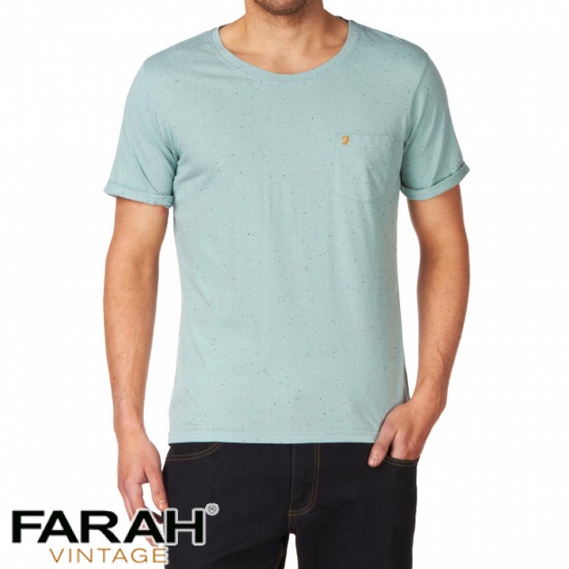 Mens Farah The Alvin T-Shirt - Eggshell