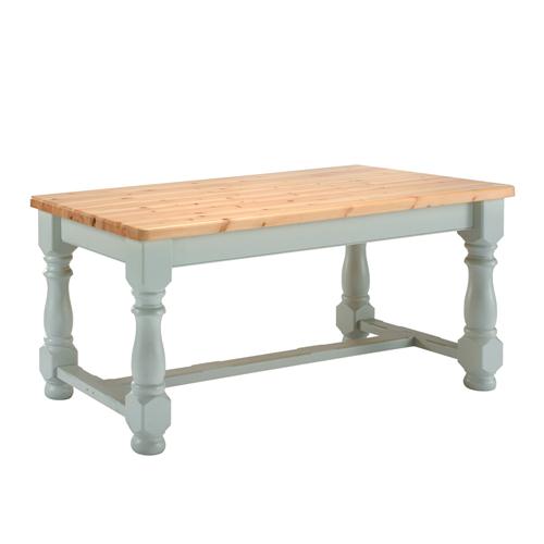 Farmhouse Painted Dining Table (6ft) - Sky Blue