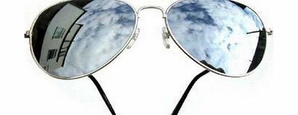 FASHION BOUTIQUE UNISEX (MENS WOMENS) MIRRORED AVIATOR SUNGLASSES