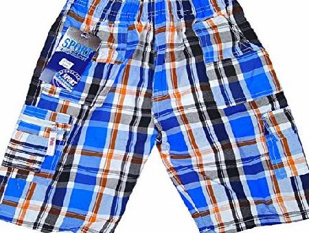 Fashion Sport Boys Modern Check Combat Fashion Summer Board Shorts sizes 3-12 Years