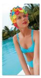 Multi Coloured Ladies Petal Swim Cap