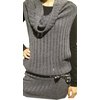 VERY SEXY GREY TUNIC KNIT PONCHO