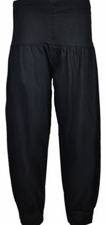 FAST TREND CLOTHING NEW Girls Harem Alibaba Pant Trouser Age 7-13 YEARS (11-12, Plain Black)