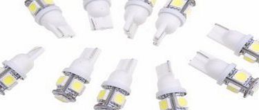 favor best New Car 10 x T10 194 168 W5W 5 SMD LED White Car Side Wedge Tail Light Lamp Bulb DC 12V