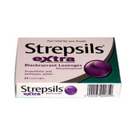 FAW Strepsils Extra Blackcurrant x24