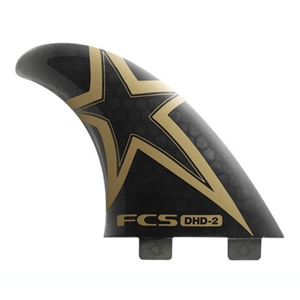 FCS DHD-2 PC TRI FIN SET. BLACK