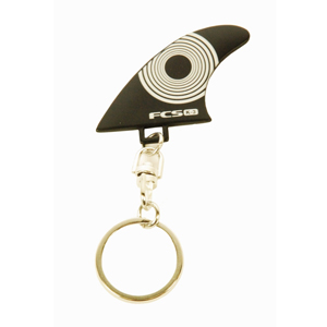 FCS FIN KEY RING. BLACK