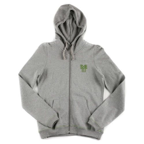 Ladies Fenchurch Guarani F/zip Organic Hoody Grey Marl