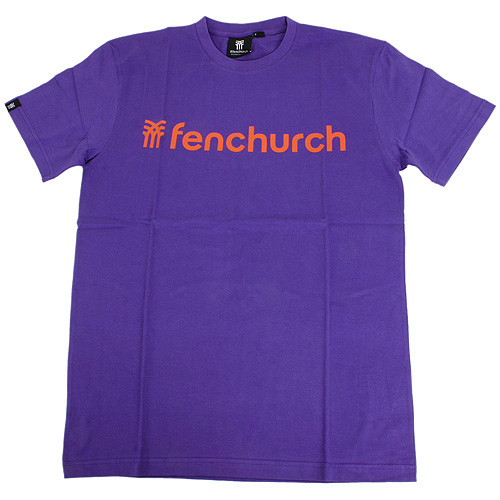 Mens Fenchurch Word Tee Twilight Purple