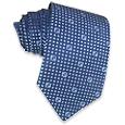 Blue Monogram Woven Silk Tie