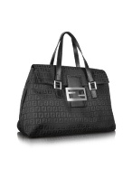 Forever Black Flap Satchel Bag