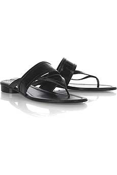 Leather thong sandals