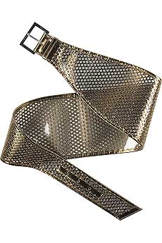 Fendi Perforated cummerbund belt