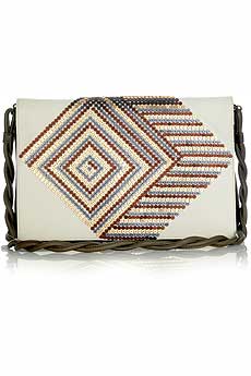 Fendi Rectangular leather clutch