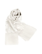 Signature Devore Silk and Satin Stole