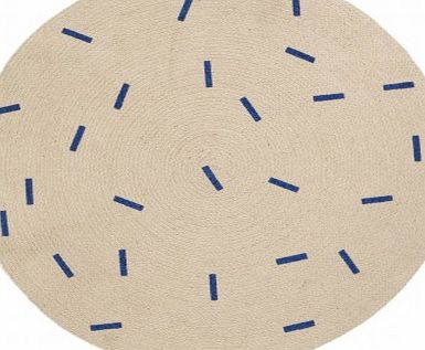 Ferm Living Blue Round Rug D100 cm `One size