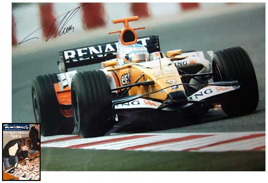 Fernando Alonso signed photo - 2008