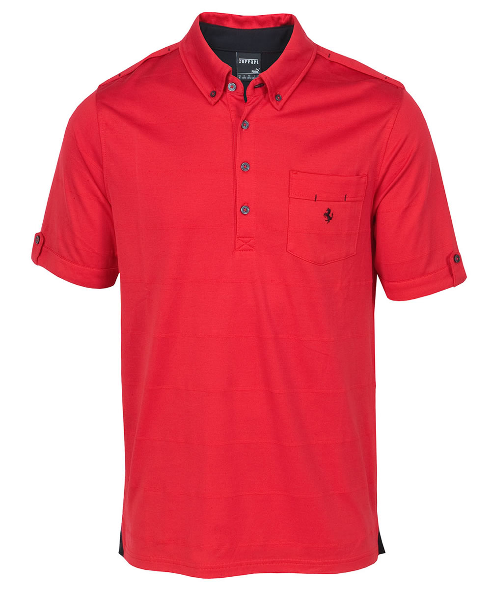 Ferrari Golf Collection Tech Mercerized Polo Red