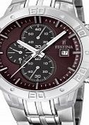 Festina Mens 2013 Tour of Britain Chrono Brown