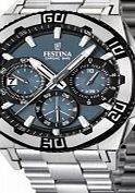 Festina Mens Chrono Bike 2013 Blue and Silver