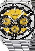 Festina Mens Chrono Bike 2013 Yellow and Silver