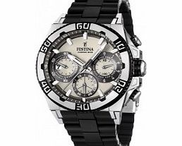 Festina Mens White and Black 2013 Chrono Bike