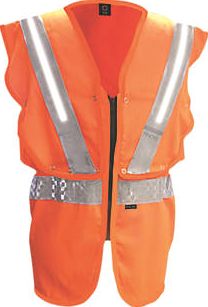 Fhoss, 1228[^]5781G Illuminated Hi-Vis Vest Orange Small /