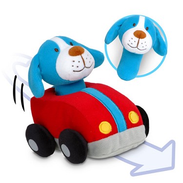 Fiesta Crafts Dog Pull-Back Car