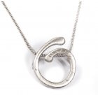 Cercle Pendant Necklace 9ct White Gold