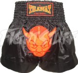 FightStuff Thawat Black Devil Muay Thai Boxing Shorts, L